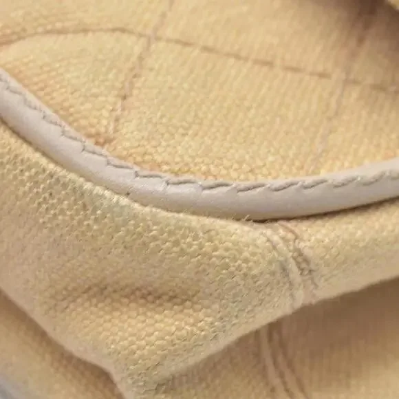 CHANEL 2006-2008 Medium Classic Lambskin Trimmed Canvas Line - Picture 13 of 15